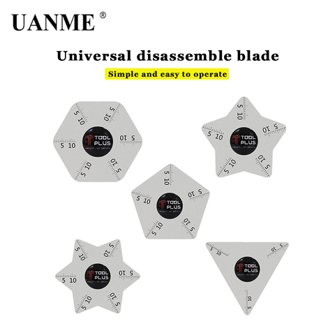 UANME 5 Style ультратонкая Гибкая нержавеющая сталь, разборка карты для iPhone iPad Samsung мобильный телефон инструмент для ремонта ► Фото 1/1