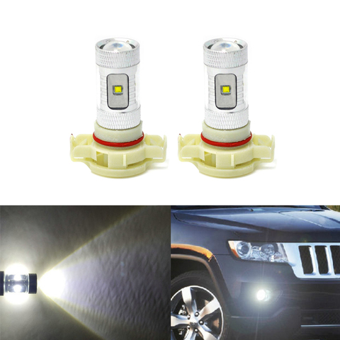 6500K белый светодиодные передние противотуманные фары замена лампы для Jeep Grand Cherokee 11-13 авто-Стайлинг авто вождения DRL светильник лампочка ► Фото 1/3