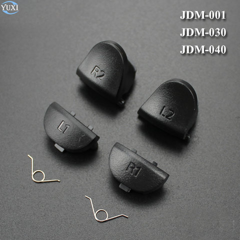 Кнопки запуска YuXi L1 R1 + L2 R2, кнопки геймпада JDM 001 011 030 040, запасные части для контроллера PlayStation 4 PS4 с пружиной ► Фото 1/6