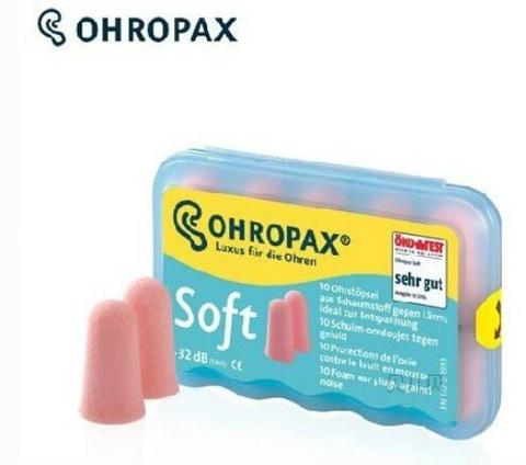 5 пар, мягкие вспененные затычки для ушей Ohropax, моющиеся затычки для ушей с шумоподавлением для путешествий и сна ► Фото 1/5