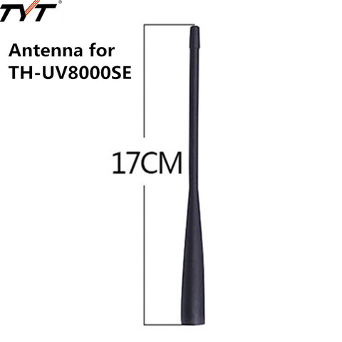 Оригинальная двухдиапазонная антенна TYT 136-174/400-520 МГц UHF/VHF SMA-Male, 17,2 см/6,7 дюйма, для рации TYT, TH-UV8000D ► Фото 1/5