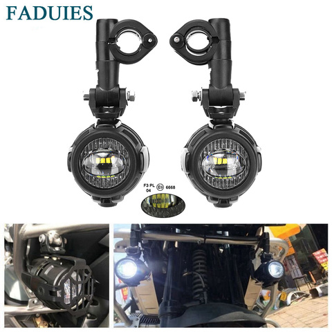 FADUIES мотоциклетный противотуманный светильник s для Мотоцикла BMW светодиодный вспомогательный противотуманный светильник для BMW R1200GS/ADV K1600 R1200GS R1100GS ► Фото 1/6