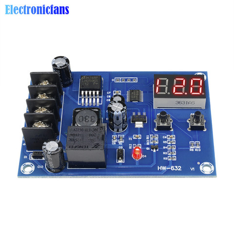 Регулируемый Модуль зарядки, цифровой светодиодный дисплей, литиевая батарея, переключатель управления зарядным устройством, защитная плата 12-24 В ► Фото 1/1