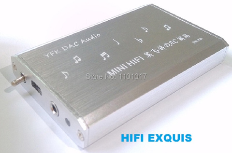 Hi-Fi EXQUIS YEK PCM2706 DAC TDA1305 Декодер Усилитель для ноутбука ПК USB звуковая карта усилитель для наушников ► Фото 1/1