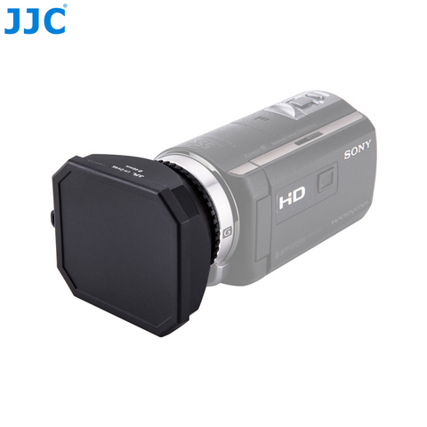 JJC 46 мм видеокамера DV винтовая бленда объектив видеокамеры бленда с крышкой для объектива Держатель для Canon Sony Panasonic JVC ► Фото 1/6