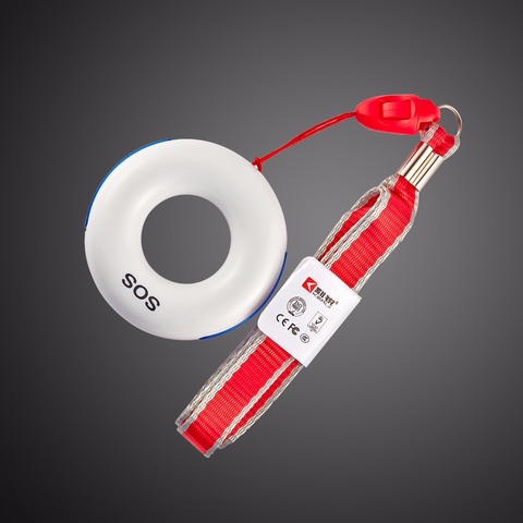 KERUI Беспроводная кнопка аварийной сигнализации с цепочкой, кнопка SOS/аварийный ключ для домашней сигнализации Wi-Fi GSM, аксессуары для охранного детектора падения ► Фото 1/4