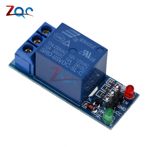 Плата интерфейсной платы для Arduino, 1-канальный релейный модуль 5 В, низкий уровень триггера, один PIC AVR DSP ARM MCU DC AC 220 В ► Фото 1/6