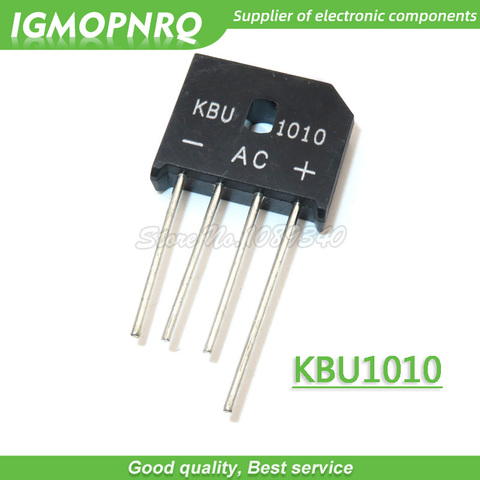 10 шт., выпрямитель диодного моста KBU1010 KBU-1010 10A 1000V IGMOPNRQ ► Фото 1/1