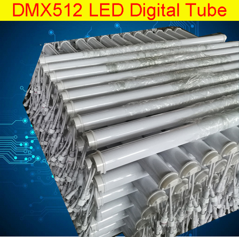 Лучшая цена, светодиодная цифровая трубка 24 В DMX512, полноцветная трубка для телефона, 12 В постоянного тока, 48 светодисветодиодный, s/m DMX512, светодиодная цифровая трубка RGB ► Фото 1/1