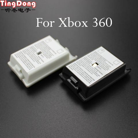 Крышка батарейного отсека AA для беспроводного контроллера Xbox 360, черная, белая задняя крышка, Набор чехлов для Xbox360, геймпад, джойстик ► Фото 1/5