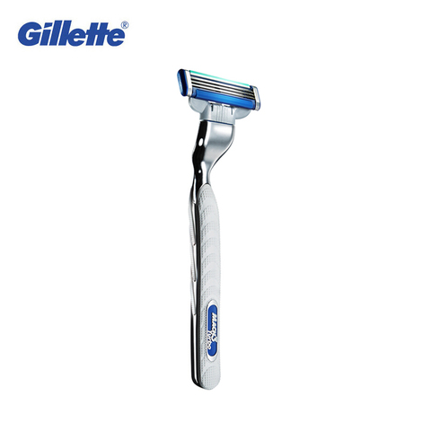 Оригинальный ручной бритвенный станок Gillette Mach 3 Turbo, мужские бритвы с 1 ручкой и 1 лезвием, безопасный бритвенный станок Navalha De Barbea ► Фото 1/1