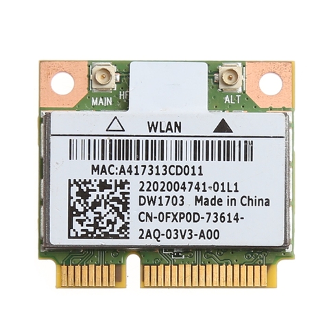 2022 новая Bluetooth V4.0 Wifi Беспроводная мини PCI-Express карта для Atheros AR5B225 DELL DW1703 CN-0FXP0D ► Фото 1/6