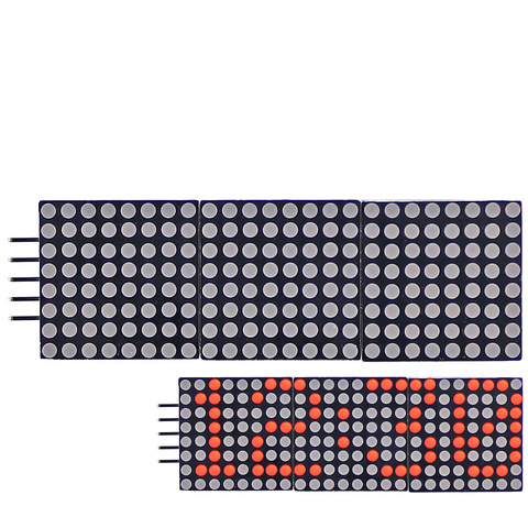 Светодиодный модуль для Arduino UNO R3/Mega2560, с красной матрицей, 0,8 дюйма, 8*24 дюйма ► Фото 1/6