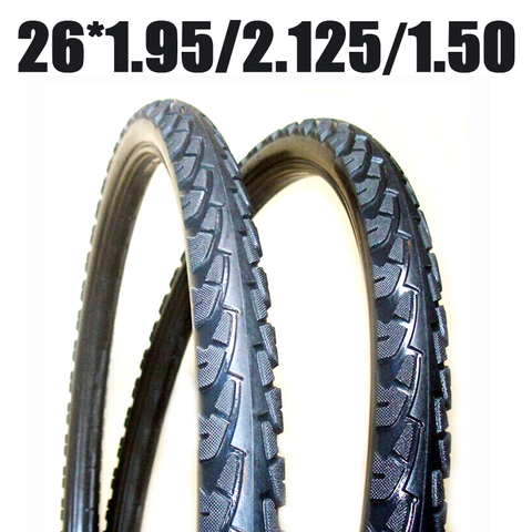 Однотонные шины, подходящие для размеров 26*1,95 26*2,125 26*1,50 1 шт., шина с фиксированным надуванием, сплошная шина для горного велосипеда ► Фото 1/4