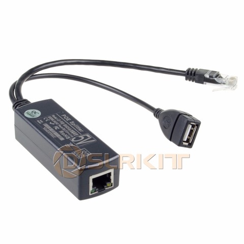 DSLRKIT активный сплиттер PoE 48V to 5V 5,2 V 2.4A USB TYPE A Female 802.3af для планшета ► Фото 1/6