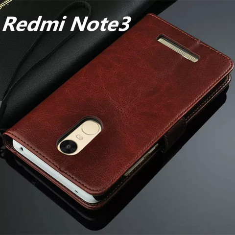 Чехол-книжка Fundas Redmi Note 3 для Xiaomi Redmi Note 3 Pro Prime, Магнитный кожаный чехол (только для стандартной модели 150 мм) ► Фото 1/6