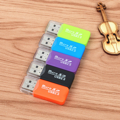 2 шт. мини USB 2,0 кардридер для Micro SD карты TF, адаптер для Plug and Play hub адаптер для ПК MP3 MP4 плеер планшет ► Фото 1/5