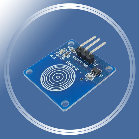 5 шт./лот синий цифровой сенсорный модуль TTP223B для смарт-электроники TTP223, емкостный сенсорный выключатель для Arduino, Стартовый Набор Diy ► Фото 1/4