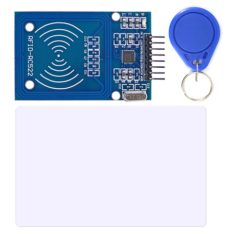 Модуль RFID RC522 13,56 МГц, считыватель и записывающий модуль с RFID-меткой, S50 Fudan, карточный ключ, SPI, считывание и запись для Arduino Uno / Mega2560 ► Фото 1/4