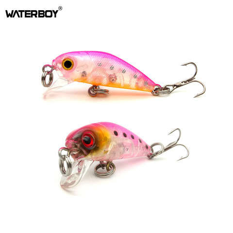 Waterboy мини- Приманка Crankbait Minnow 3,5 см 1.4in 2g 0,1 oz жесткая искусственная приманка 5 цветов маленький размер Crank рыболовные приманки Горячая Распрод... ► Фото 1/6