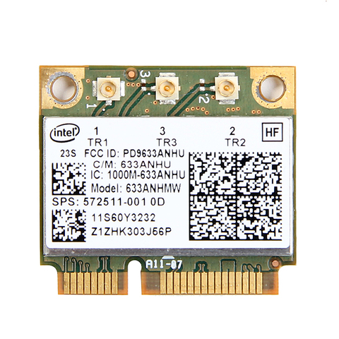 Ноутбук Wlan, Двухдиапазонная беспроводная Wi-Fi мини PCI-E карта для intel 6300 agn FRU: 60Y3232 Thinkpad T430 X230 X220 T410 T420 X201 ► Фото 1/5
