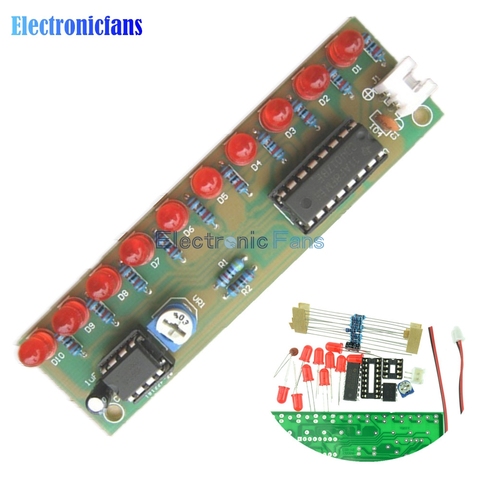 Набор для обучения NE555 + CD4017, светодиодный модуль с мигающими лампами, электронный набор LSD-10 3-4,5 В, DIY для Arduino ► Фото 1/4