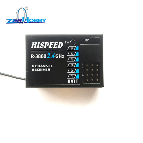 Запчасти для гоночных радиоуправляемых автомобилей HSP, аксессуары, № R-3860 2,4 GHz HISPEED 6-канальный приемник для пульта дистанционного управления HSP T3920 ► Фото 1/2