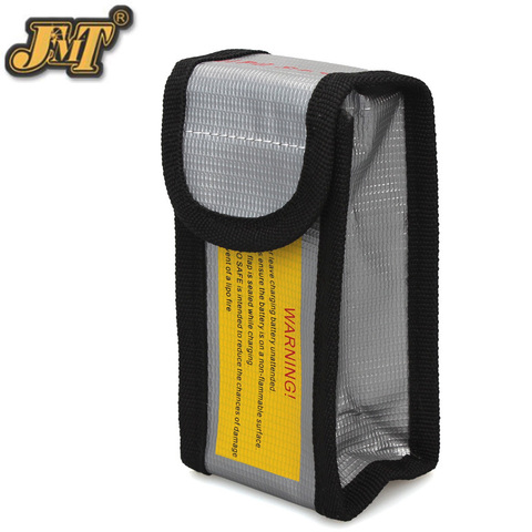 JMT Высококачественная огнестойкая взрывобезопасная сумка для аккумулятора LiPo RC, безопасный защитный мешок для зарядки 125*64*50 мм ► Фото 1/6