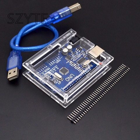 Умная электроника UNO R3 Mega328P CH340G макетная плата для arduino Diy стартовый комплект отправка оболочки для arduino uno ► Фото 1/3