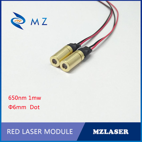 Точка красный 6 мм 650нм 1 мВт Малый размер малый размер, низкомощный лазерный модуль класс II безопасный лазер ► Фото 1/6