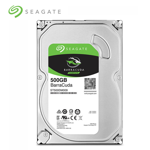 Внутренний жесткий диск Seagate ST500DM009, 500 Гб, 3,5 дюйма, жесткий диск для настольного ПК, компьютера SATA 6, 7200 об/мин, внутренний жесткий диск ► Фото 1/6