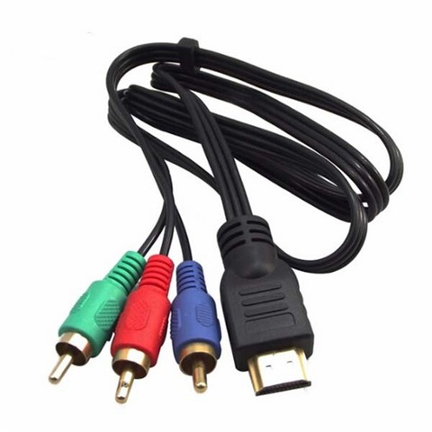 3 фута HDMI M штекер к 3 RCA M Видео Аудио аналогичный AV адаптер Кабель DV высокое качество ► Фото 1/4
