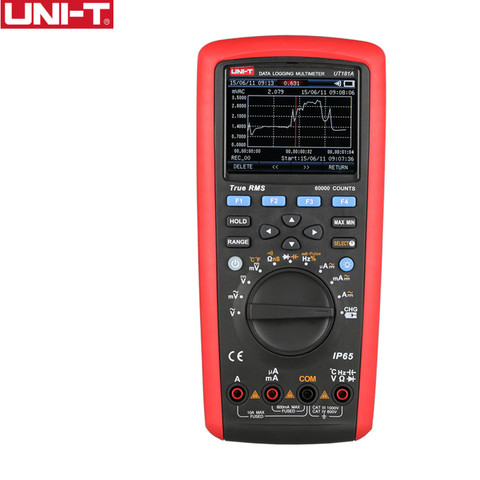 UNI-T UT181A True RMS Автоматический диапазон, мультиметр IP65, промышленный DMM 60000 отсчетов, ПК, программное обеспечение, измеритель емкости, температу... ► Фото 1/6