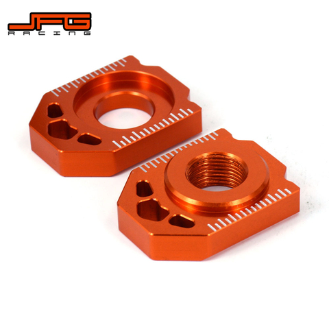 Мотоцикл CNC задняя цепь регулировщик ось блоки для KTM SX SXF XC XCF EXC EXCF XCW XCFW 85 125 150 200 250 300 350 450 525 530 ► Фото 1/6