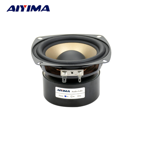 AIYIMA 1 шт. 4-дюймовый аудио портативный динамик, 4 Ом 30 Вт Hi-Fi низкочастотный динамик, динамик, сабвуфер, двухбасовый динамик s ► Фото 1/6