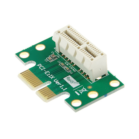 Адаптер BTBcoin PCI-E PCI Express X1, переходная карта PCI E PCIE X1, слот для преобразования карты 90 градусов для 1U серверного шасси, оптовая продажа ► Фото 1/5