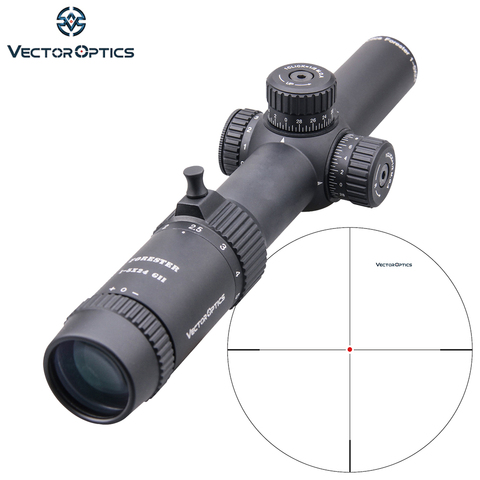 Оптический прицел Vector Optics GenII Forester 1-5x24, прицел с подсветкой в центре 30 мм, подходит для AR15, 223, 7,62 мм, для страйкбола, охотничьего прицела ► Фото 1/6