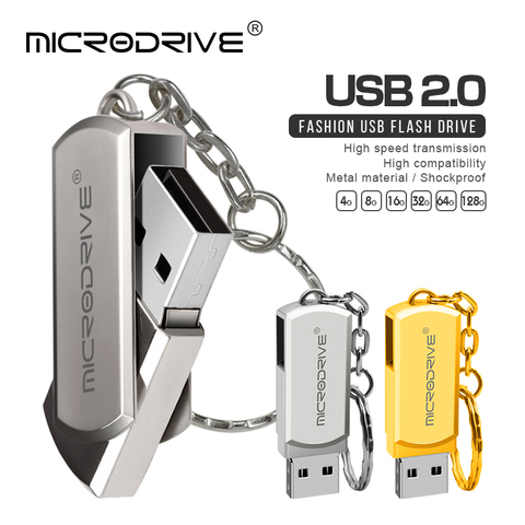 Металлический USB флеш-накопитель, 8 ГБ, 16 ГБ, 32 ГБ, 64 ГБ, 128 ГБ, флеш-накопитель OTG 8, 16, 32, 64, 128 ГБ, флеш-накопитель, карта памяти, водонепроницаемый U-диск ► Фото 1/6