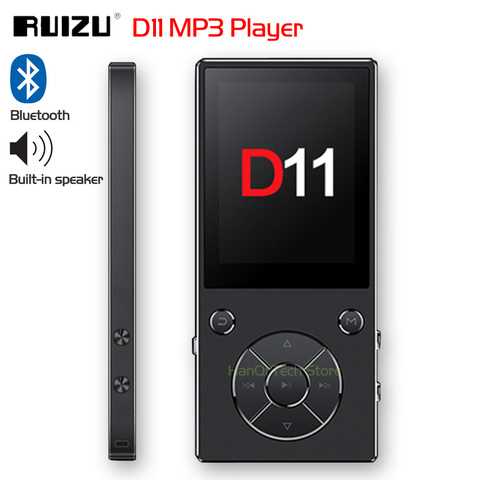 Новый оригинальный MP3-плеер RUIZU D11 с Bluetooth, музыкальный плеер 8 ГБ, металлический музыкальный плеер со встроенным динамиком, FM-радио, поддержка... ► Фото 1/6