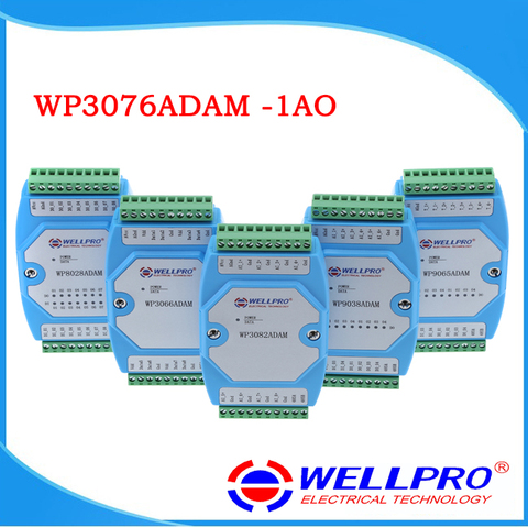 WP3076ADAM ( 1AO ) _ 0-20MA / 4-20MA аналоговый выходной модуль/RS485 MODBUS RTU связи ► Фото 1/5