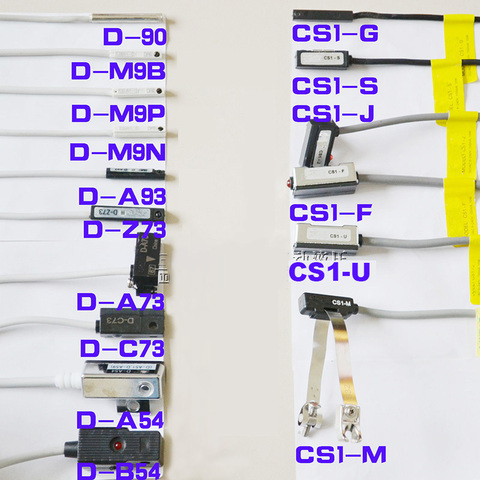 Светодиодный язычковый переключатель, рандовый переключатель для освещения/A73/C73/Z73/90/B54/A54/M9B/M9N D-A93/U/F/S/G/M, пневматический цилиндр, магнитный сенсорный переключатель ► Фото 1/3