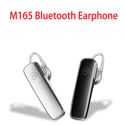 M165 Bluetooth 4,1 наушники с одним ухом, Спортивные Беспроводные наушники, Автомобильная гарнитура с микрофоном для iPhone 8 X ► Фото 1/1