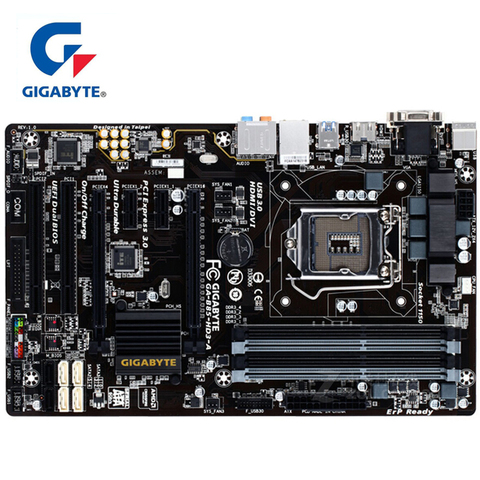 Материнская плата для Intel B85 DDR3, 100% оригинал, Gigabyte, материнская плата LGA 1150, 32G, для настольного ПК, SATA 3, USB3, используется ► Фото 1/5