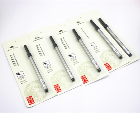 5 шт., винтовые стержни Jinhao для ручки-роллера, 0,7 мм, цвет черный, синий ► Фото 1/6