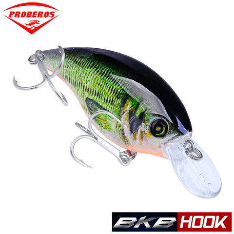 Профессиональная рыболовная приманка BEROS Crankbait, 1 шт., экспорт в Японию, 9 см, 16,5 г, толстая мини-приманка для басов, жесткая искусственная плавающая Рыболовная Снасть ► Фото 1/6