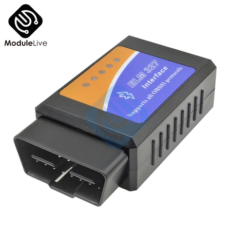 Digimotor real ELM327 V1.5 Bluetooth OBD2 ELM 327 в 1,5 OBDII считыватель кодов диагностический инструмент мини сканер OBD 2car диагностический инструмент ► Фото 1/6