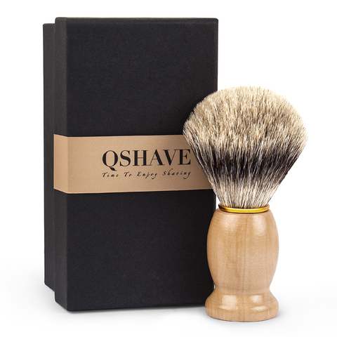 Бритва Qshave Man, бритва для волос, 100% безопасная, прямая, Классическая, безопасная бритва 10,3 см x 4,9 см, коричневый цвет дерева ► Фото 1/6