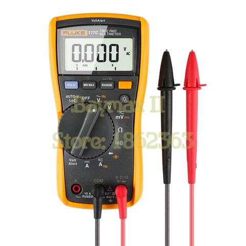 Цифровой мультиметр Fluke 117C True RMS с автоматическим напряжением, с переменным/постоянным током, емкостью, сопротивлением, измерением частоты ► Фото 1/1