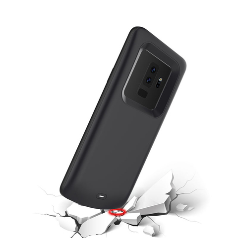 Силиконовый противоударный чехол-аккумулятор для samsung Galaxy S9 S8 Plus Note 9 Note 8 Батарея Зарядное устройство каждый упаковочный пакет Мощность корпус для банковских карт ► Фото 1/6
