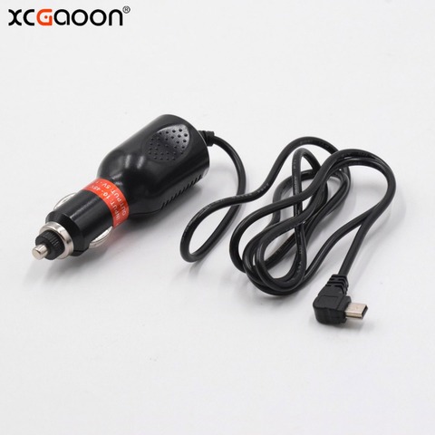XCGaoon изогнутое мини USB 5V 1.5A автомобильное зарядное устройство для GPS навигатор/Автомобильный видеорегистратор камера подходит 12V 24V кабель д... ► Фото 1/6
